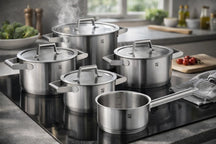 Ensemble de 5 casseroles WMF Comfort Line comprenant un ensemble de casseroles Cookinglife GRATUIT : casseroles de ø 16, 20, 20 et 24 cm et casserole de ø 16 cm