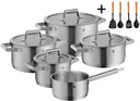 Ensemble de 5 casseroles WMF Comfort Line comprenant un ensemble de casseroles Cookinglife GRATUIT : casseroles de ø 16, 20, 20 et 24 cm et casserole de ø 16 cm