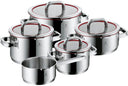 Batterie de casseroles WMF Function 4 - Acier inoxydable - 5 pièces - Casseroles de ø 16, 20, 20 et 24 cm et casserole de ø 16 cm
