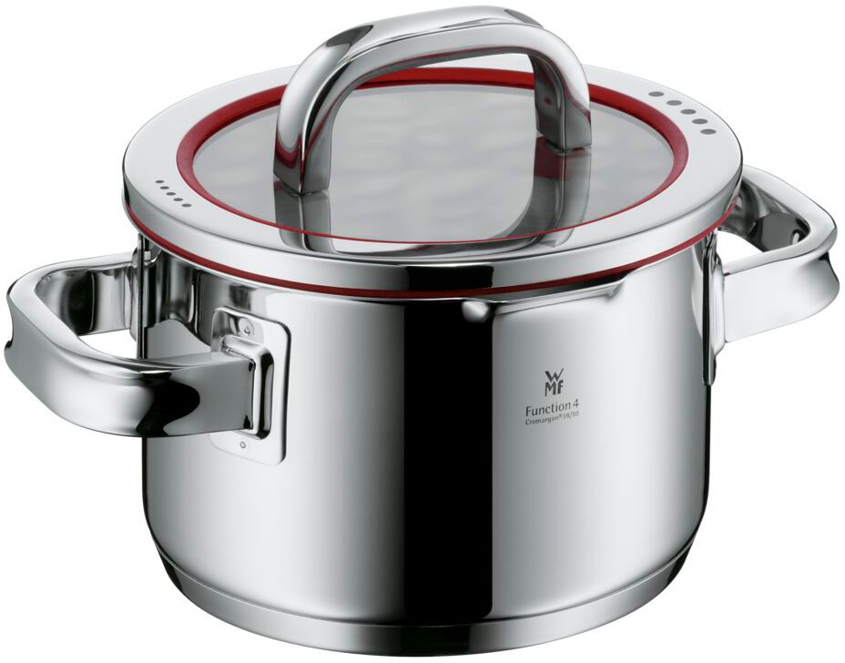 Batterie de casseroles WMF Function 4 - Acier inoxydable - 5 pièces - Casseroles de ø 16, 20, 20 et 24 cm et casserole de ø 16 cm
