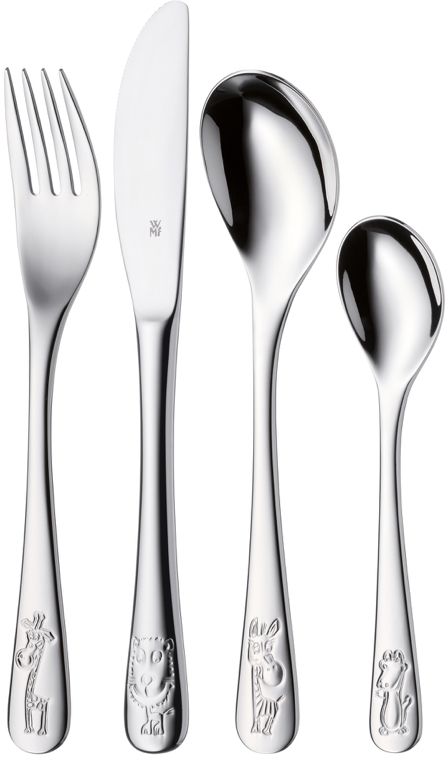 Set de couverts WMF - pour enfants - Safari - 15-16 cm - 4 pièces