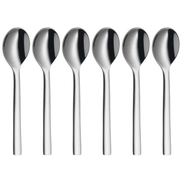 Ensemble de cuillères WMF - Cuillères à espresso - Nuova - 11 cm - 6 pièces