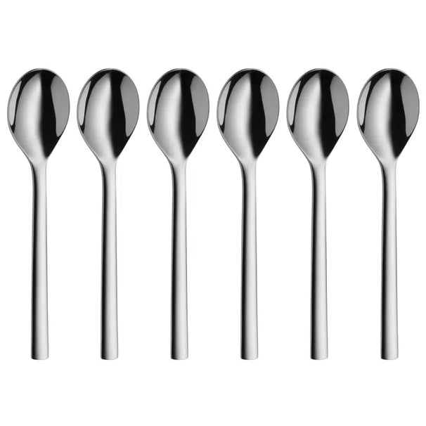 Ensemble de cuillères à café WMF - en inox 18/10 - Nuova - 13 cm - 6 pièces