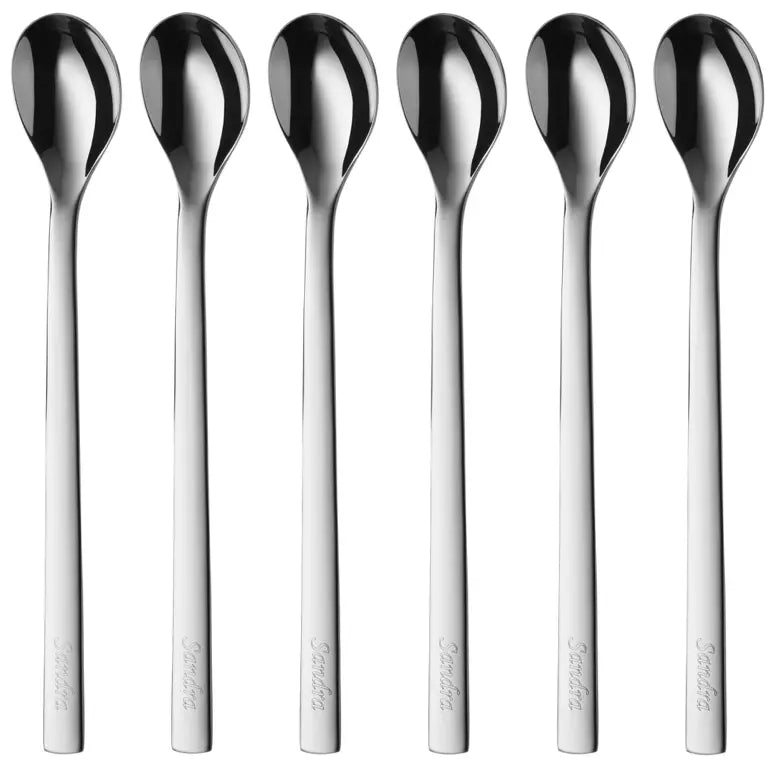 Set de cuillères à latte macchiato WMF - Sorbet - Nuova - 19 cm - 6 pièces