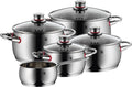 Set de casseroles WMF - en inox - Quality One - Ø16/20/20/24 cm - 5 pièces