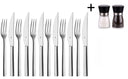 Ensemble de couverts à steak WMF - en inox 18/10 - Nuova - 23 cm - 14 pièces