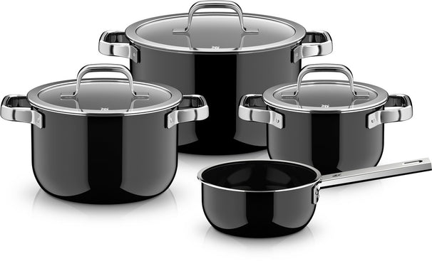 Ensemble de casseroles WMF Fusiontec 2.0 Mineral Pro 4 pièces- Induction - casseroles ø 16, 20, 20, 24 & 16 cm

