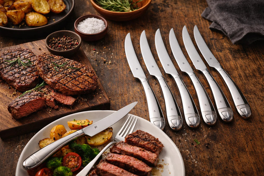 Set de couteaux a steak WMF - Couteaux a viande - Geschenkidee - 23 cm - 6 pieces