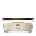 Bougie Parfumée WoodWick Ellipse Patchouli Crème - 9 cm / 19 cm - Bougie Parfumée en Verre - Mèche en Bois