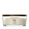 Bougie Parfumée WoodWick Ellipse Patchouli Crème - 9 cm / 19 cm - Bougie Parfumée en Verre - Mèche en Bois