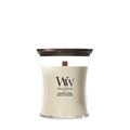 Bougie Parfumée WoodWick Medium Patchouli Crème - 11 cm / ø 10 cm - Bougie en Verre - Mèche en Bois