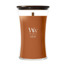 Bougie Parfumée WoodWick Grande Saffron Smoke - 18 cm / ø 10 cm - Bougie Parfumée en Verre - Mèche en Bois