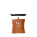 Bougie Parfumée WoodWick Medium Saffron Smoke - 11 cm / ø 10 cm - Bougie Parfumée en Verre - Mèche en Bois