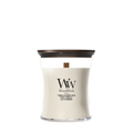 Bougie Parfumée WoodWick Medium Tonka & Almond Milk - 11 cm / ø 10 cm - Bougie Parfumée en Verre - Mèche en Bois