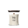 Bougie Parfumée WoodWick Medium Tonka & Almond Milk - 11 cm / ø 10 cm - Bougie Parfumée en Verre - Mèche en Bois