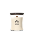 Bougie Parfumée WoodWick Medium Vanilla & Sea Salt - 11 cm / ø 10 cm - Bougie en Verre - Mèche en Bois