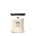 Bougie Parfumée WoodWick Medium Vanilla & Sea Salt - 11 cm / ø 10 cm - Bougie en Verre - Mèche en Bois