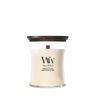 Bougie Parfumée WoodWick Medium Vanilla & Sea Salt - 11 cm / ø 10 cm - Bougie en Verre - Mèche en Bois
