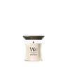 Bougie Parfumée WoodWick Mini Vanilla & Sea Salt - 8 cm / ø 7 cm - Bougie Parfumée en Verre - Mèche en Bois