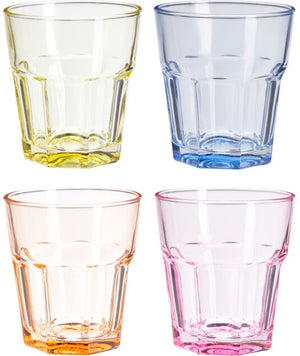 Ensemble de verres a eau Cookinglife - Gobelet - Colourful - 300 ml - 4 pièces