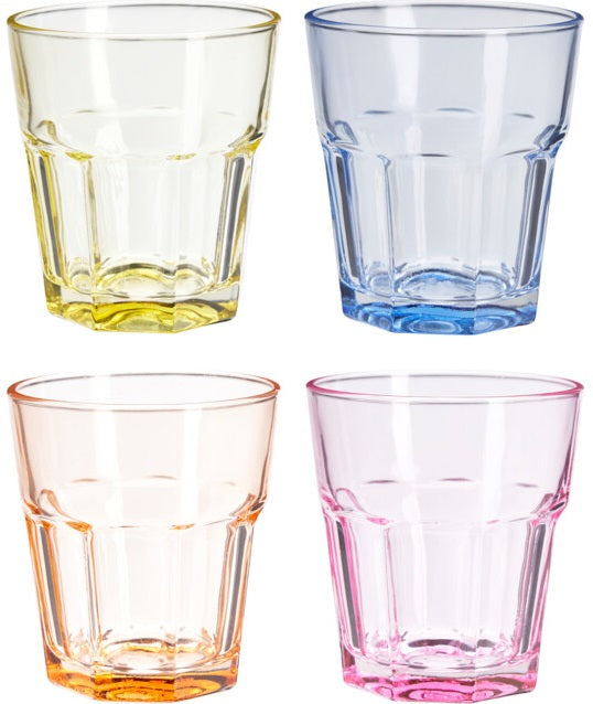 Ensemble de verres a eau Cookinglife - Gobelet - Colourful - 300 ml - 4 pièces