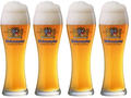 Set de verres a bière Weihenstephaner - Verres weizen - 500 ml - 4 pièces