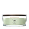 Bougie Parfumée WoodWick Ellipse Matcha Zest - 9 cm / 19 cm - Bougie Parfumée en Verre - Mèche en Bois