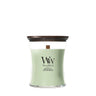 Bougie Parfumée WoodWick Medium Matcha Zest - 11 cm / ø 10 cm - Bougie Parfumée en Verre - Mèche en Bois