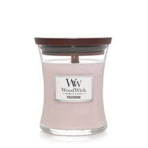 Bougie parfumée WoodWick - a mèche en bois - Rosewood - 11 cm / ø 10 cm - 90 h