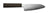 Couteau Yaxell Santoku Hana 12,5 cm - acier inoxydable 3 couches - manche en bois Pakka marron foncé