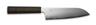 Couteau Yaxell Santoku Hana 16,5 cm - acier inoxydable 3 couches - manche en bois Pakka marron foncé