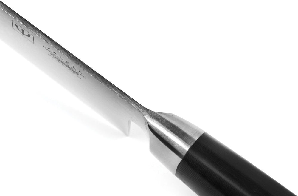 Yaxell Couteau Nakiri Ran 16,5 cm - Acier damassé inoxydable 69 plis - Poignée en Micarta