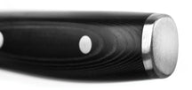 Yaxell Couteau Nakiri Ran 16,5 cm - Acier damassé inoxydable 69 plis - Poignée en Micarta