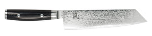 Yaxell Couteau Kiritsuke Ran 20 cm - acier damassé inoxydable 69 plis - poignée en Micarta et toile