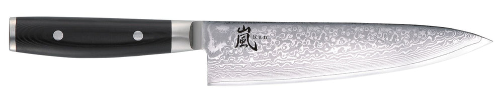 Couteau de chef Yaxell - 20 cm - acier damassé inoxydable 69 plis - manche en Micarta.