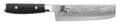 Yaxell Couteau Nakiri Ran 16,5 cm - Acier damassé inoxydable 69 plis - Poignée en Micarta