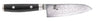 Couteau Santoku Yaxell, lame de 12,5 cm, acier damassé inoxydable 69 plis, manche en Micarta.