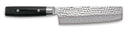 Yaxell Couteau Nakiri Zen 16,5 cm - Acier damassé inoxydable 37 plis - Manche en Micarta et toile