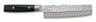 Yaxell Couteau Nakiri Zen 16,5 cm - Acier damassé inoxydable 37 plis - Manche en Micarta et toile