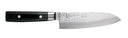 Couteau Santoku Yaxell Zen 16,5 cm - Acier damassé inoxydable 37 plis - Manche en Micarta de toile