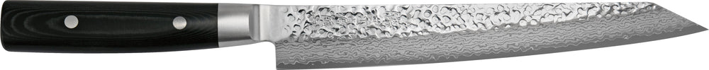 Couteau à viande Yaxell Zen 23 cm - Acier damassé inoxydable 37 plis - Manche en Micarta.