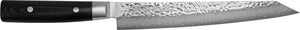 Couteau à viande Yaxell Zen 23 cm - Acier damassé inoxydable 37 plis - Manche en Micarta.