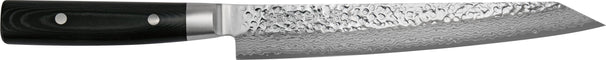 Couteau à viande Yaxell Zen 23 cm - Acier damassé inoxydable 37 plis - Manche en Micarta.