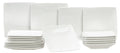 Ensemble de vaisselle BonBistro - Service 6 personnes - Squito - 26 cm - 18 pièces