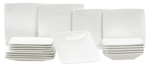 Ensemble de vaisselle BonBistro - Service 6 personnes - Squito - 26 cm - 18 pièces