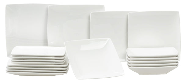 Ensemble de vaisselle BonBistro - Service 6 personnes - Squito - 26 cm - 18 pièces