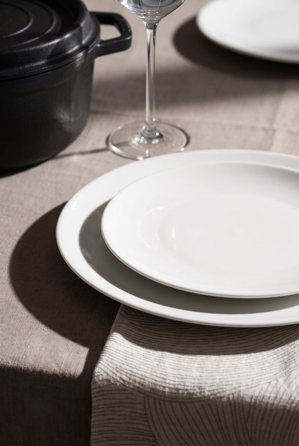 Alessi Service de table All-Time 12 pièces / 4 personnes - 4 assiettes à dîner, 4 assiettes à petit déjeuner et 4 bols