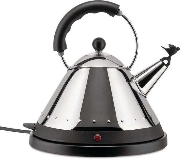 Bouilloire électrique Alessi MG32 RVS / Noir - 1.5 litre - 2000 W - Michael Graves - MG32 B