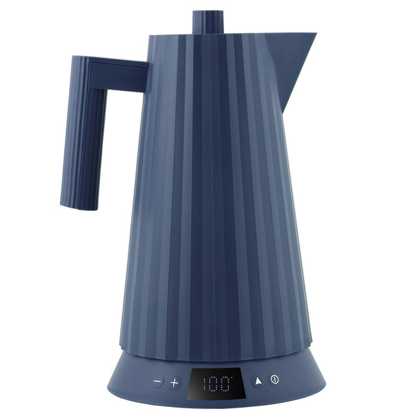 Bouilloire électrique Alessi Plissé Bleu - réglage de température - 1,7 litre - 1850 W - Michele De Lucchi - MDL21 DAZ