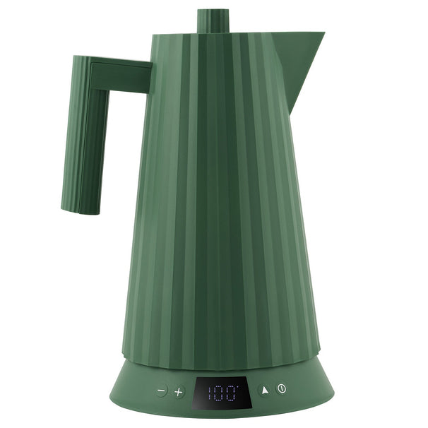 Bouilloire électrique Alessi Plissé Vert - réglage de température - 1.7 litre - 1850 W - Michele De Lucchi - MDL21 GR